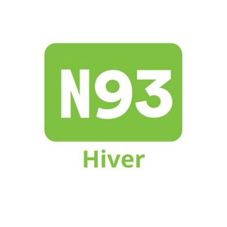 Horaires N93 Chamrousse-Gières-(Grenoble) - 20 décembre au 06 avril 2026