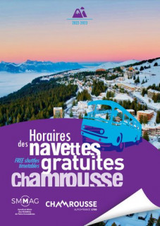 Timetable free schuttle Chamrousse winter 2022-23