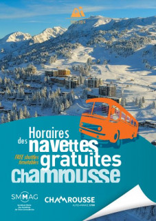 Timetable free schuttle Chamrousse winter 2023-24