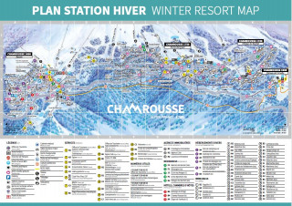 Winter resort map