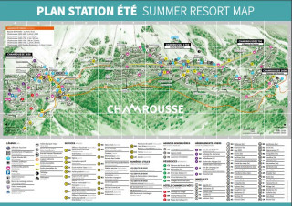 Chamrousse summer resort map