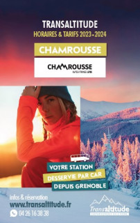 Timetable winter bus line Transaltitude Chamrousse-Grenoble 2023-24 (french)