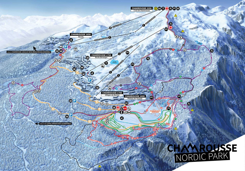 Nordic ski map