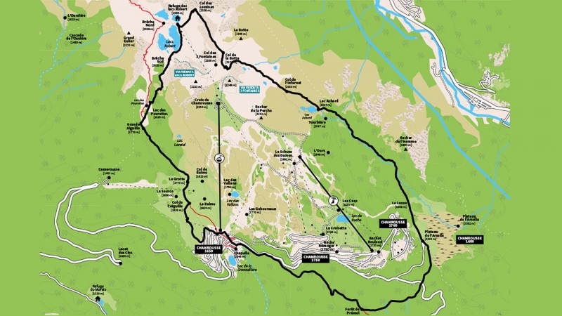 Running trail map