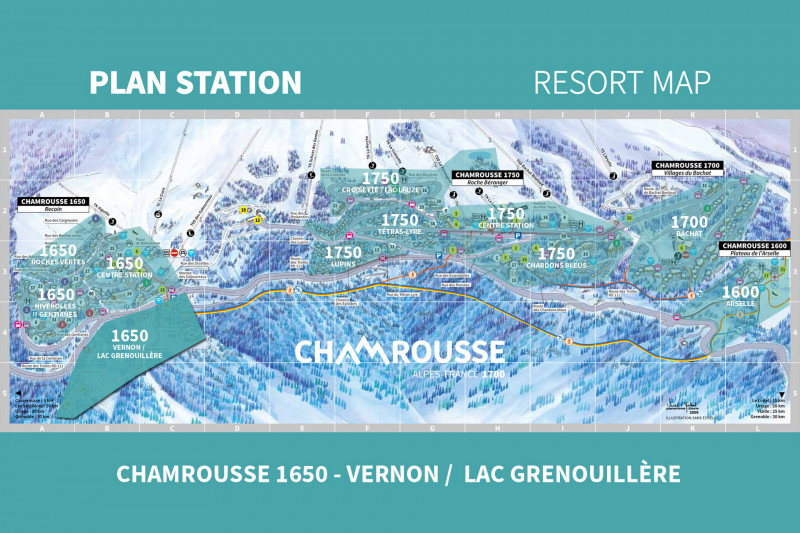 Chamrousse 1650 - Recoin : Vernon / lac Grenouillère