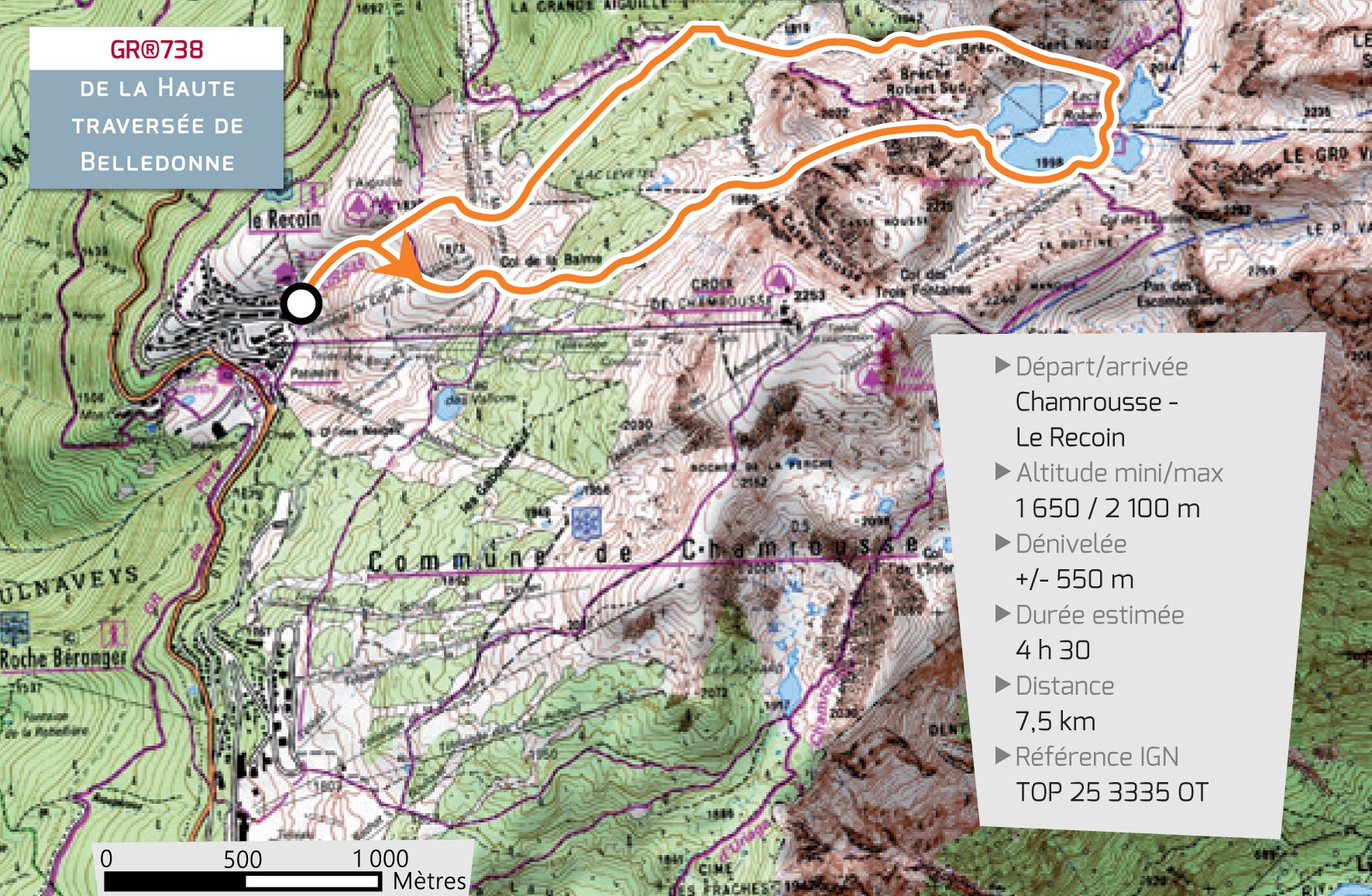 Chamrousse GR738 haute traversee belledonne station ete randonnee balade isere alpes france boucle alpage