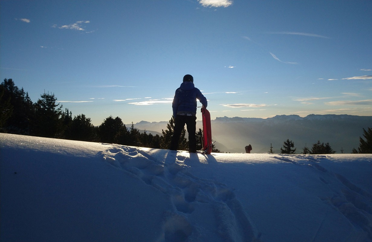 chamrousse luge park coucher soleil station ski isère alpes france