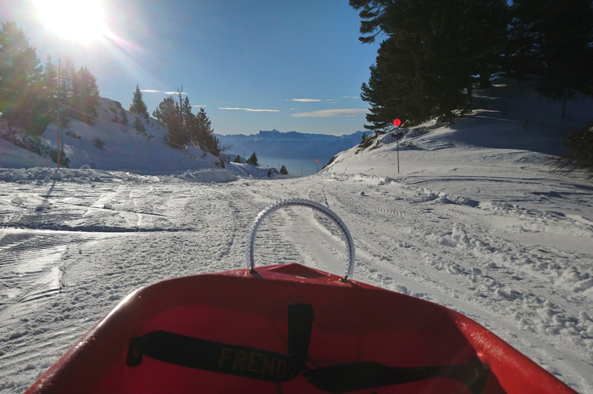 Chamrousse luge park luge station ski isère alpes france