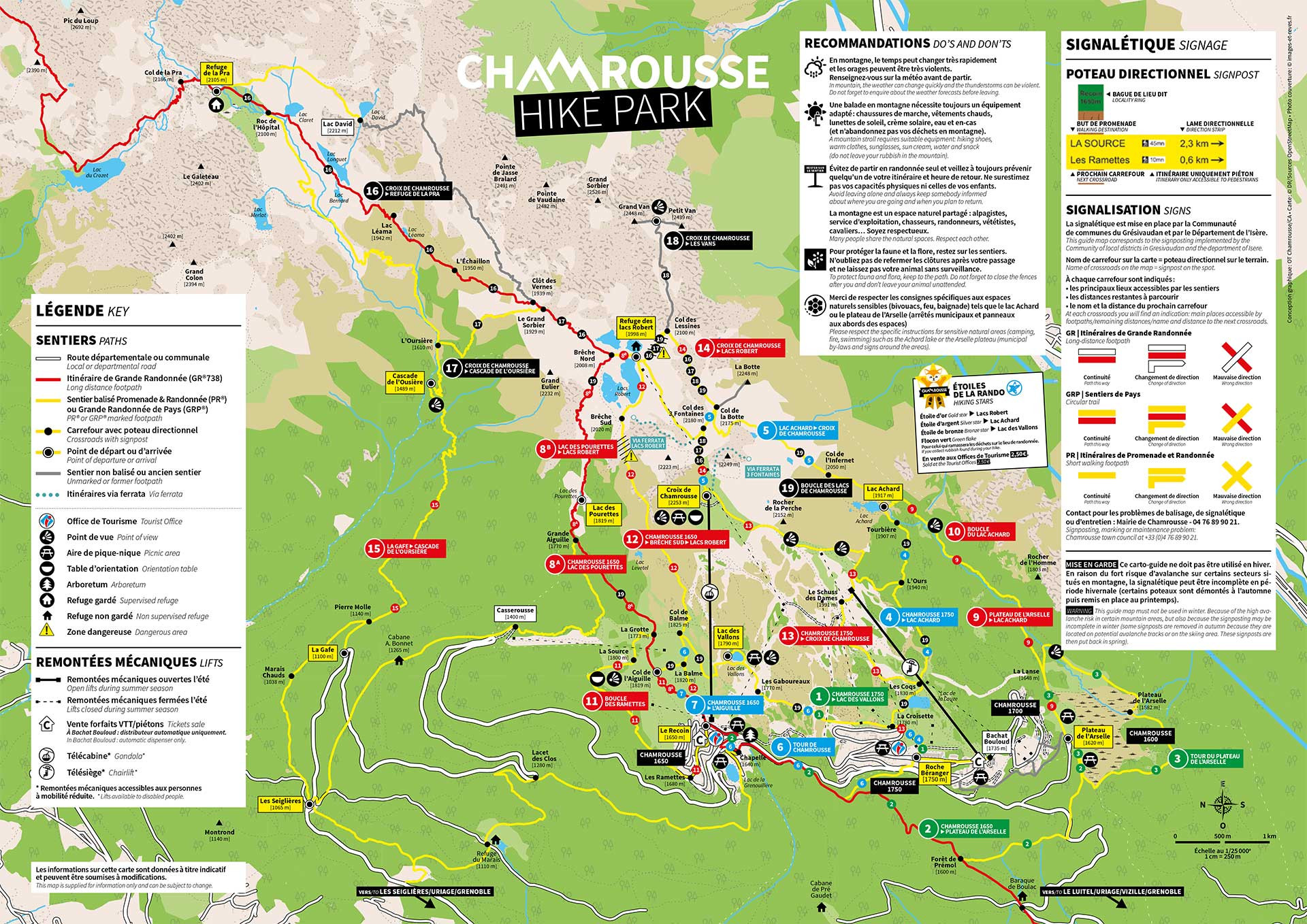 Chamrousse plan randonnée balade à pied été 2022 station montagne grenoble belledonne isère alpes france