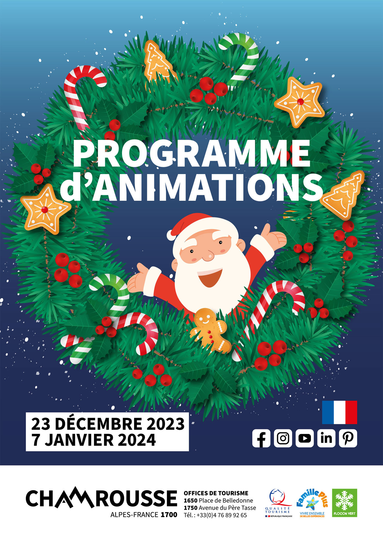 Chamrousse programme animation événement hiver décembre noel 2023 station ski montagne grenoble isère alpes france