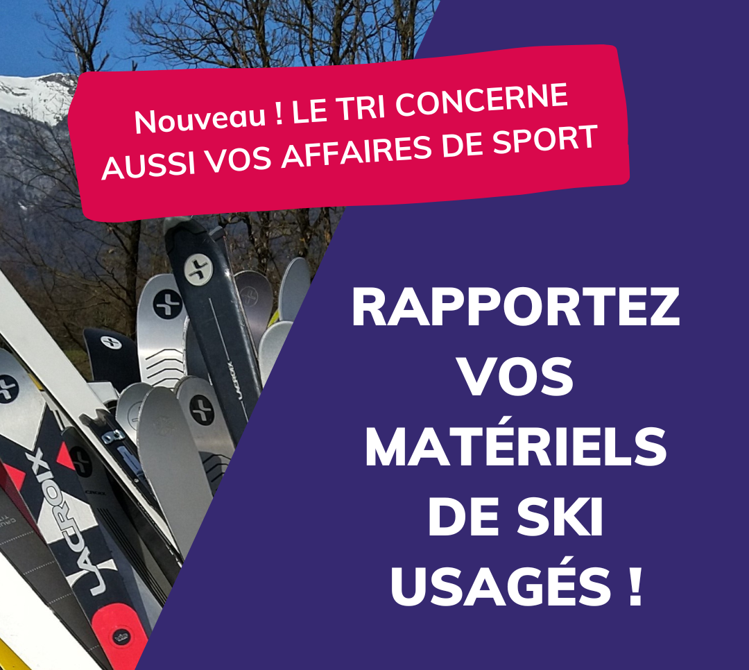 Chamrousse recyclage ski article sport et loisir station ski montagne grenoble isère alpes france