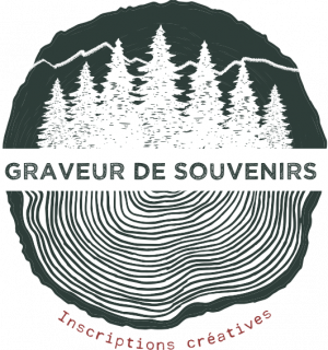 Chamrousse Graveur de souvenirs logo mountain ski resort grenoble isere french alps france
