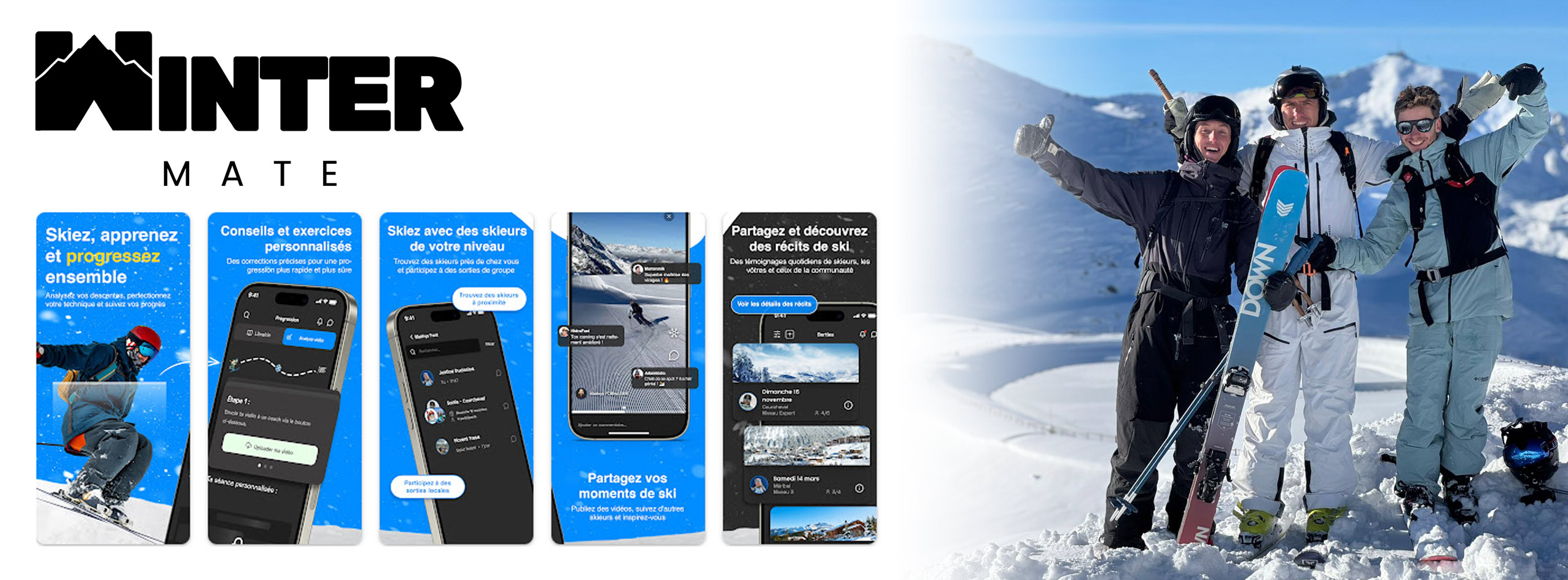 Chamrousse application mobile winter mate mathys fornasier hiver station ski montagne grenoble isère alpes france - &copy; Winter Mate