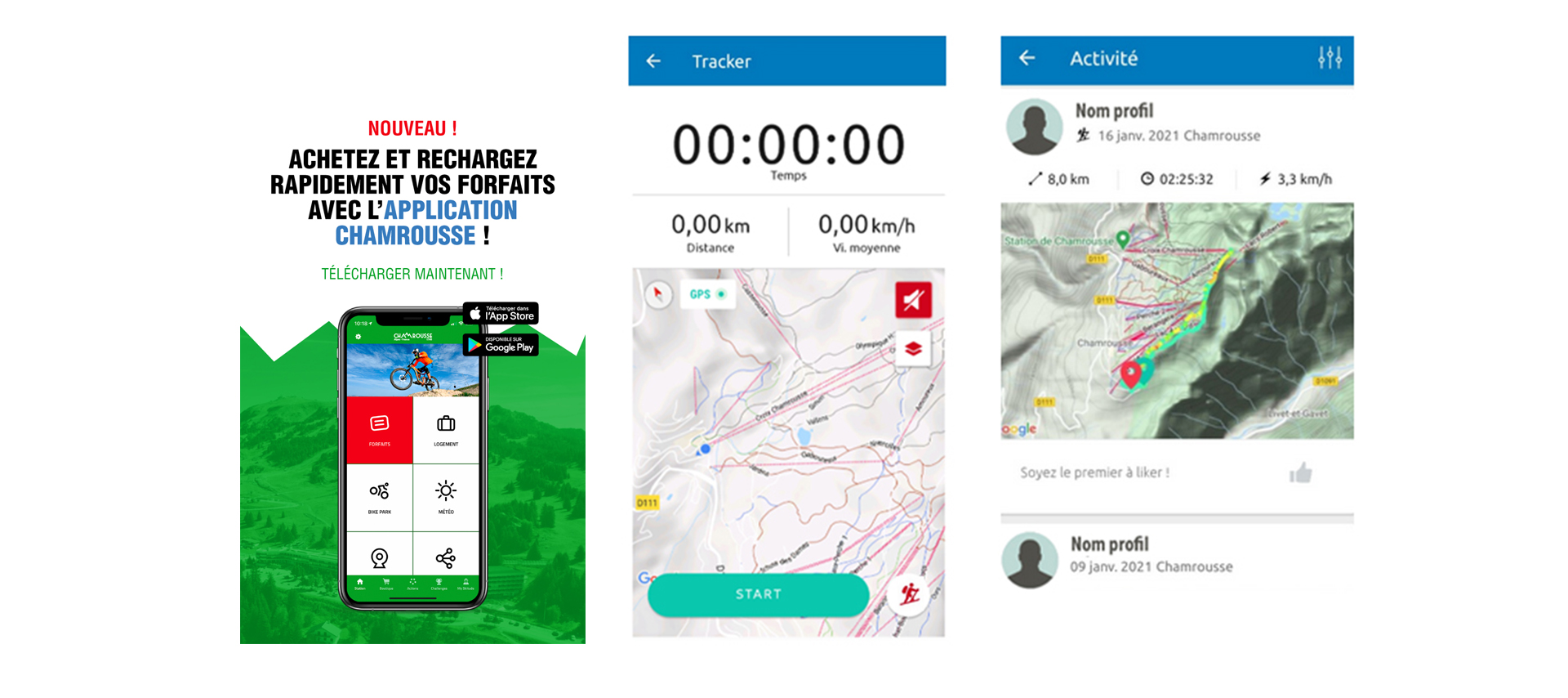 Chamrousse application mobile enregistrement activité station ski montagne grenoble lyon isère alpes france - © Chamrousse / Skitude