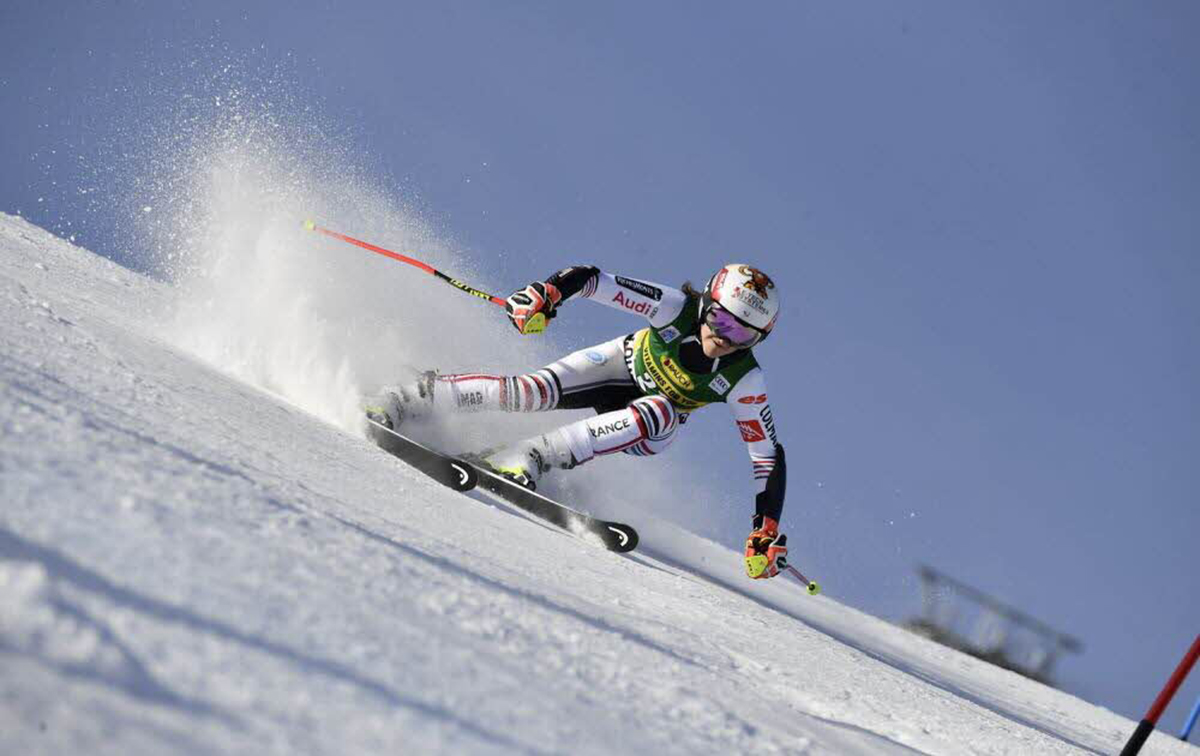 Chamrousse championne coralie frasse sombet ski alpin géant station montagne ski isère france - © Agence Zoom - Alain Grosclaude
