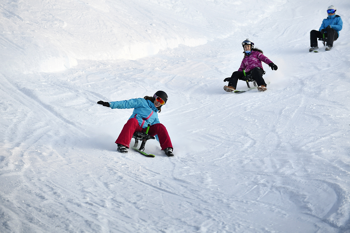 Chamrousse blog experience snooc test Sledging Park mountain ski resort isere french alps france - © Fred Guerdin