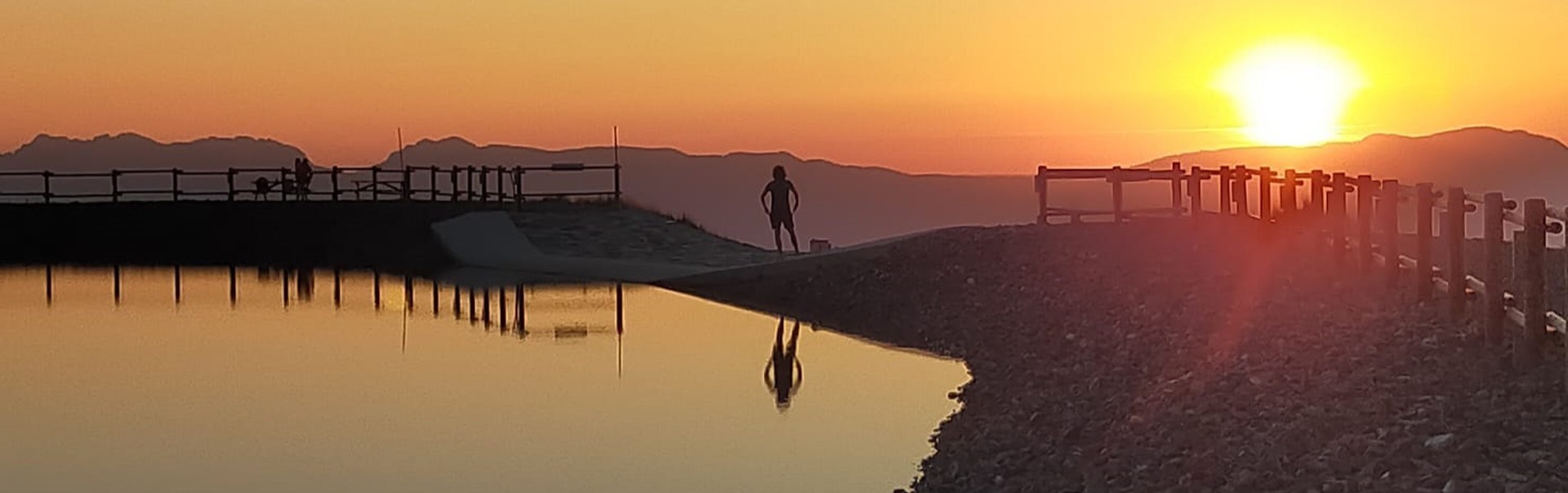 Chamrousse coucher soleil lac lauze 1750 roche été station montagne grenoble belledonne isère alpes france - &copy; FB - OT Chamrousse