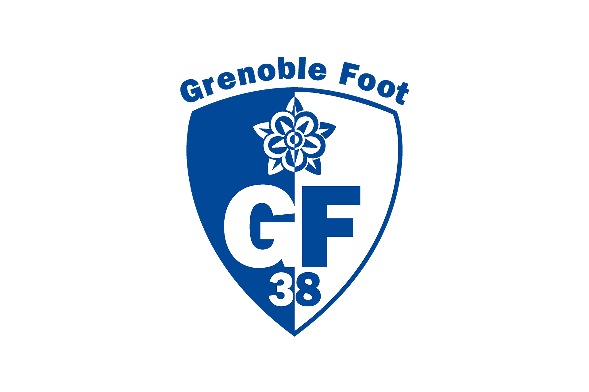 Chamrousse logo partner Grenoble city foot club GF38 mountain resort grenoble isere french alps france - © GF38