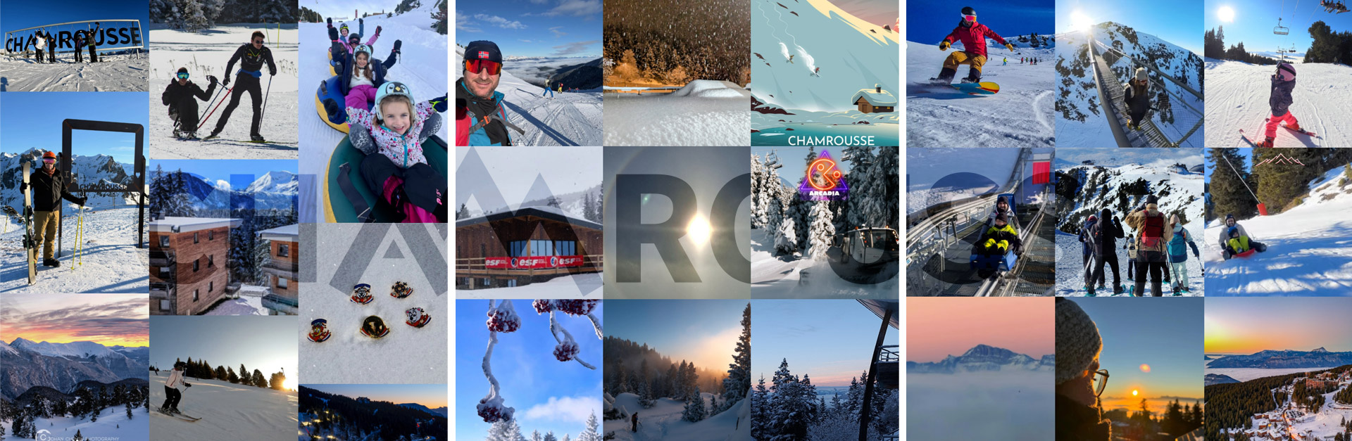 Chamrousse montage photo instagram memories facebook hiver 2025-2026 station ski montagne grenoble isère alpes france