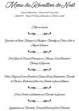 Menu de Noël 2025