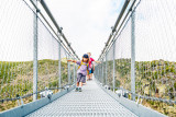 Himalayan footbridge for summer families Chamrousse
