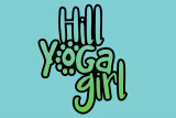 Hill yoga girl logo
