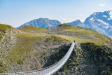 Himalayan footbridge summer Chamrousse Panoramic Park