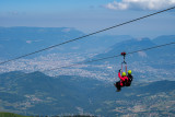 Riesenseilrutsche Chamrousse Adrenaline Park Duo-Abfahrt