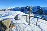 Oisans lookout at the Croix de Chamrousse winter