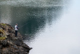 Fisherman at the Robert lakes
