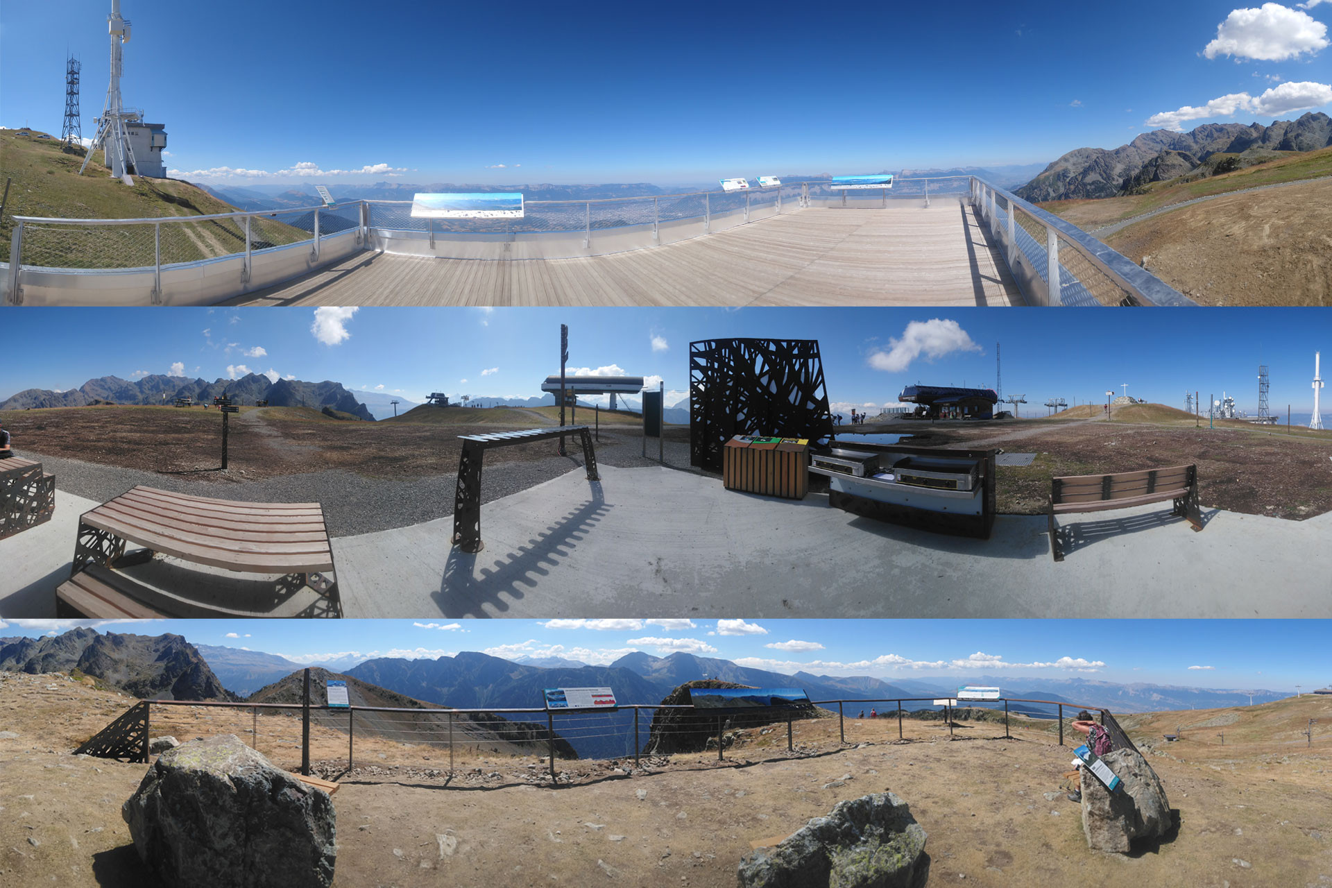 Vues panoramiques belvédères et zone pique-nique Croix de Chamrousse