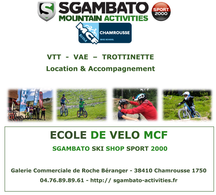 Chamrousse MCF Bike School «Sgambato Mountain Activities» - © Ecole de vélo MCF de Chamrousse « Sgambato Mountain Activities » Chamrousse MCF Bike School «Sgambato Mountain Activities»