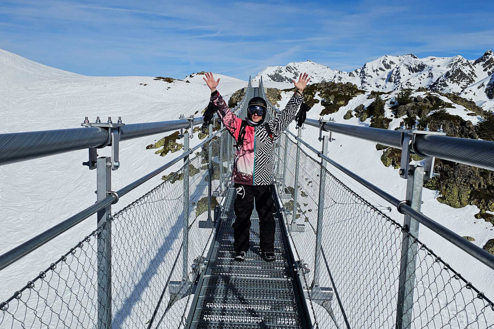 Himalaya-Brücke Chamrousse Panoramic Park Winter
