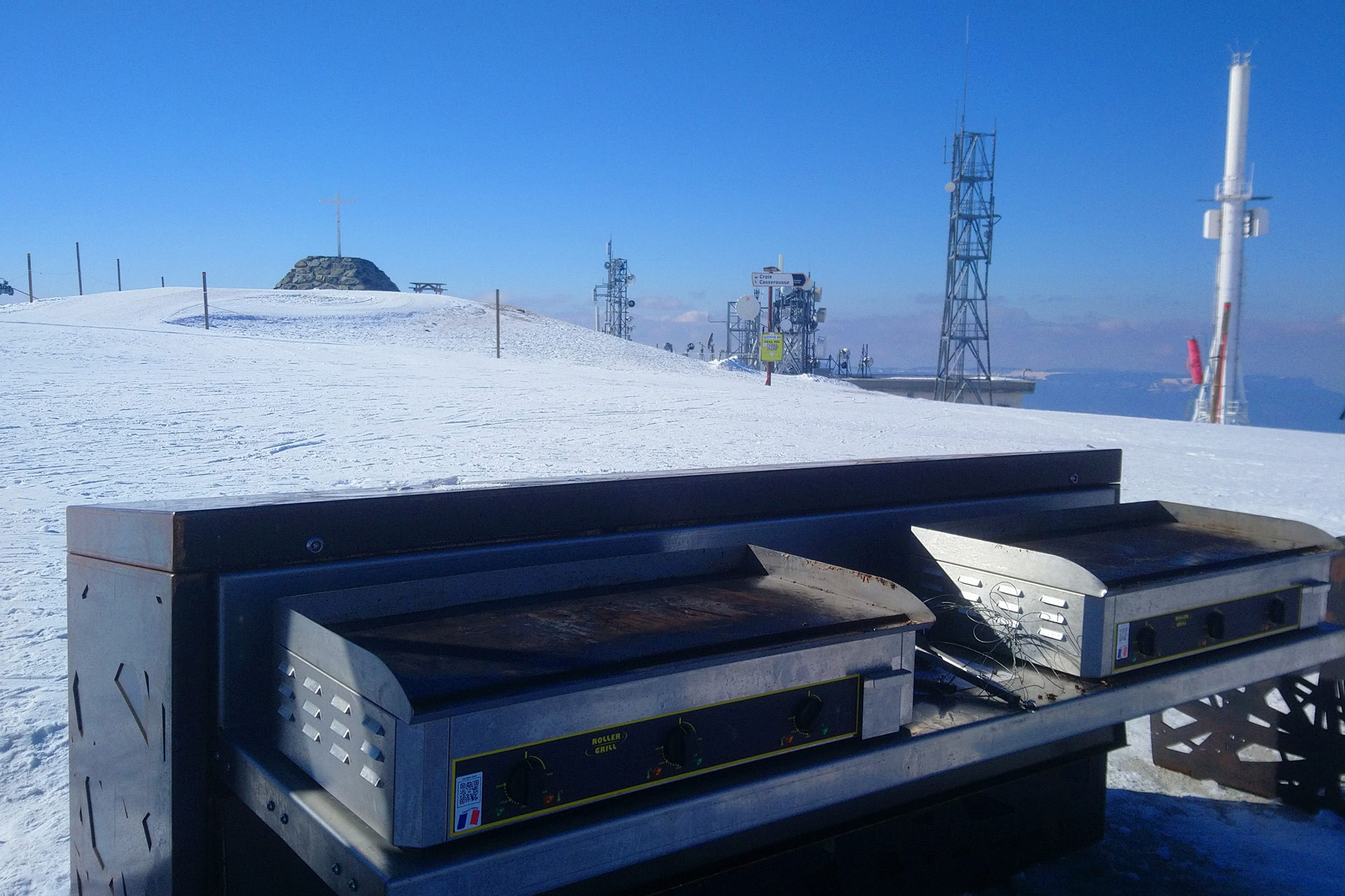 Picknickplatz Croix de Chamrousse Winter