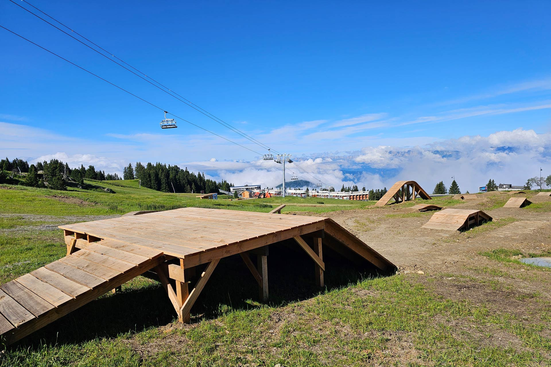 Zone ludique trial VTT Chamrousse