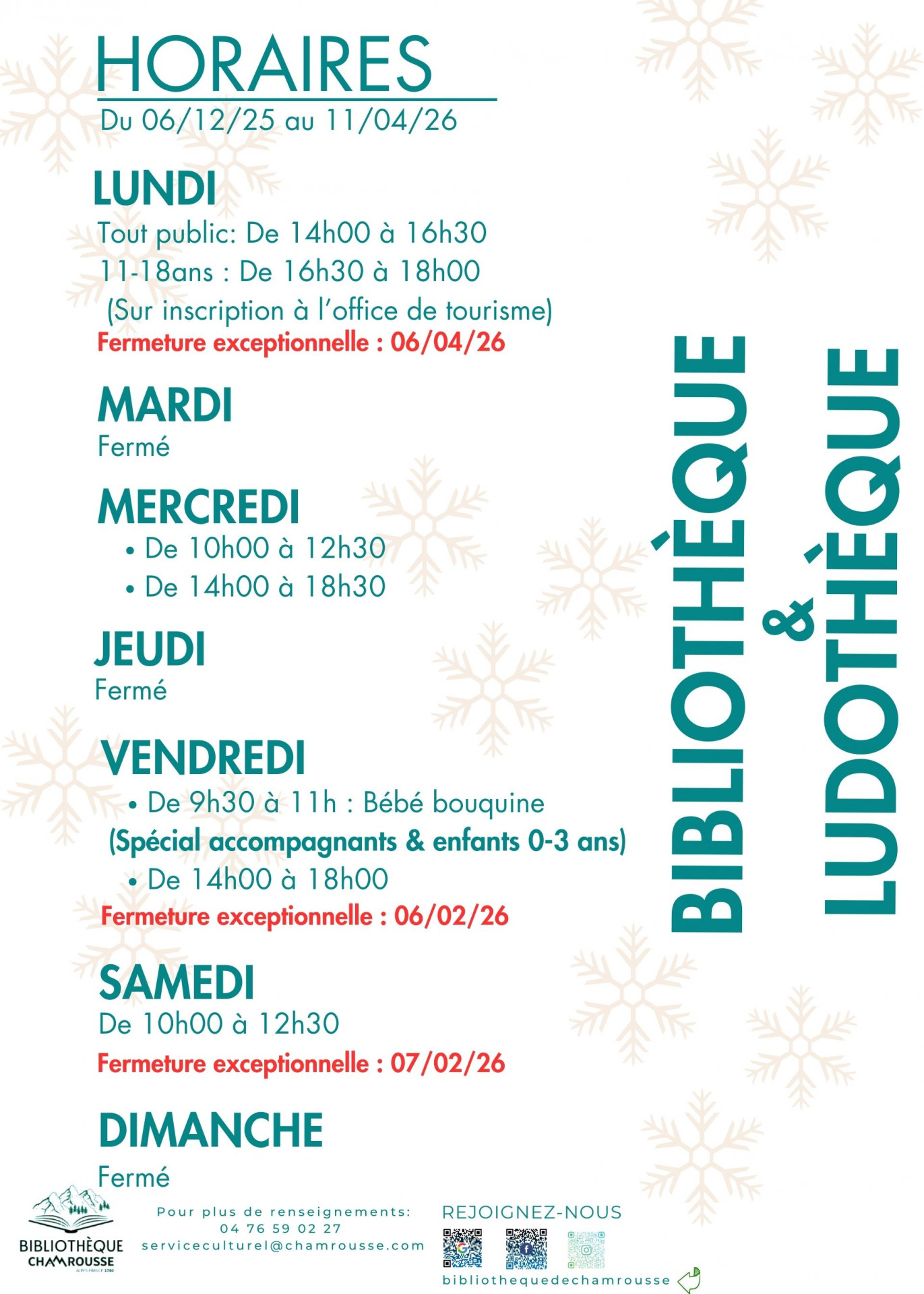 Bibliothèque / Ludothèque municipale_Chamrousse - © Service culturel Chamrousse Bibliothèque / Ludothèque municipale_Chamrousse