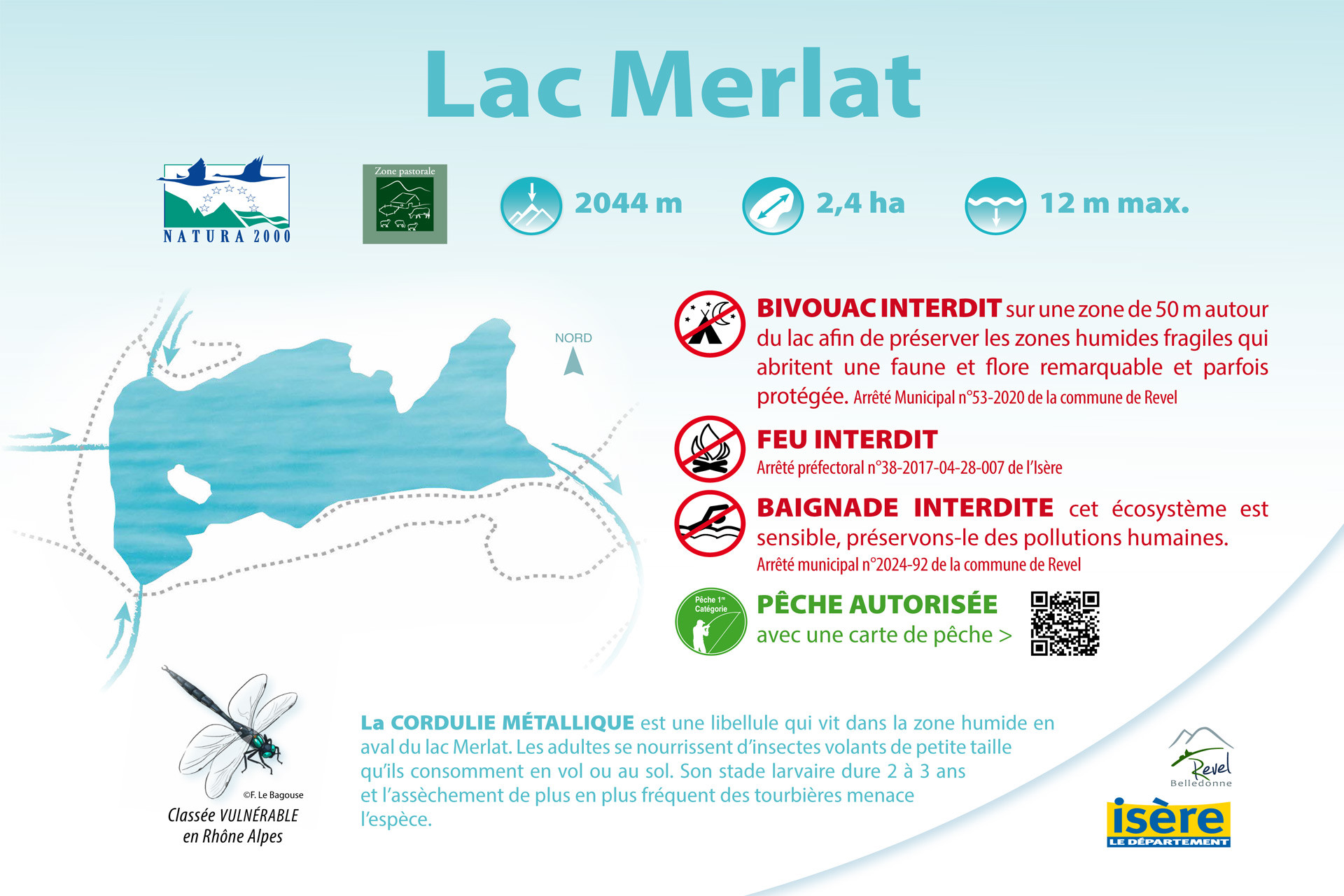 Sommer Information lac Merlat GR®738 Chamrousse refuge de la Pra