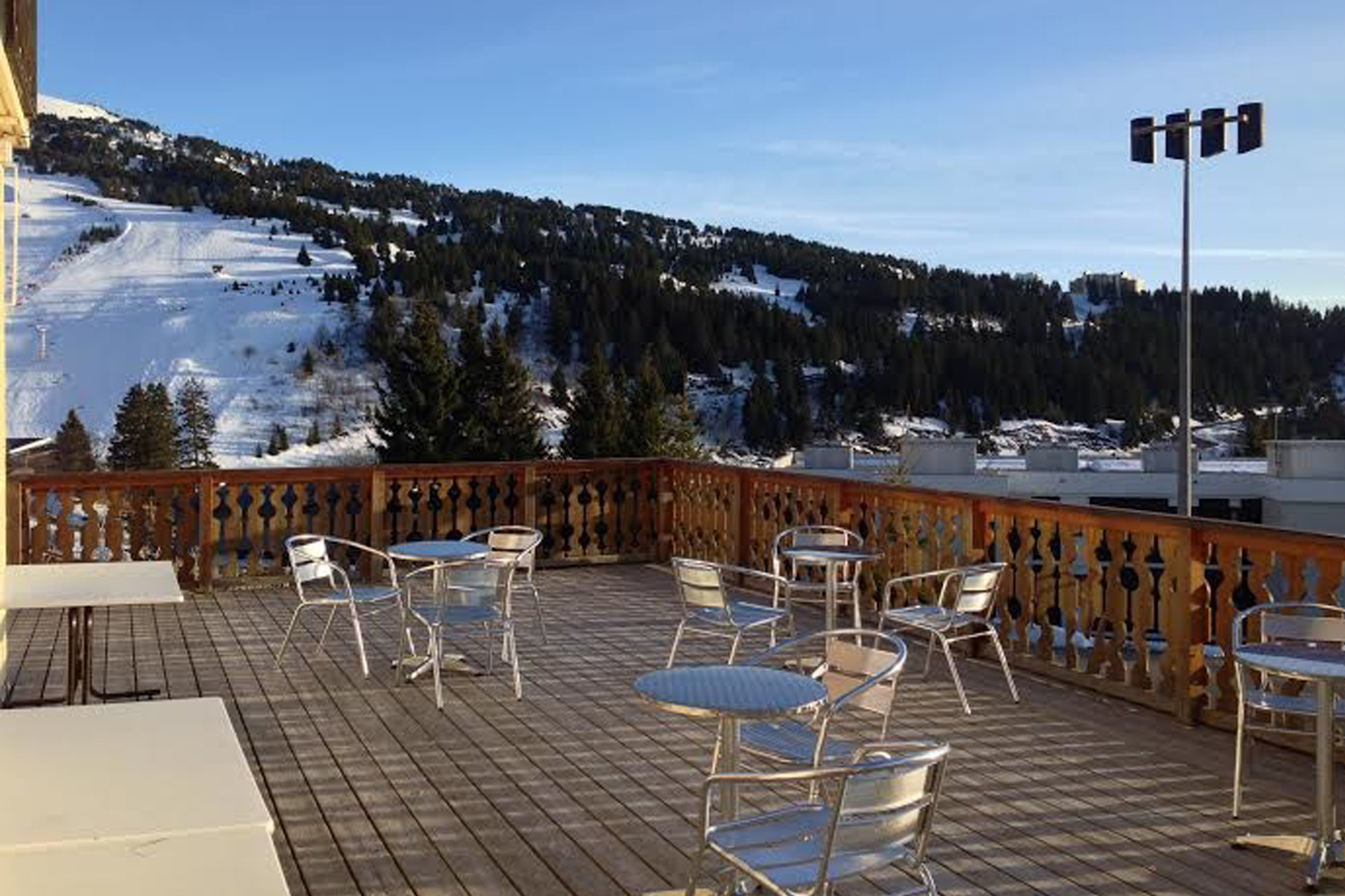 Chamrousse Chalet des Alpages terrace - © Chalets de Chamrousse Chamrousse Chalet des Alpages terrace