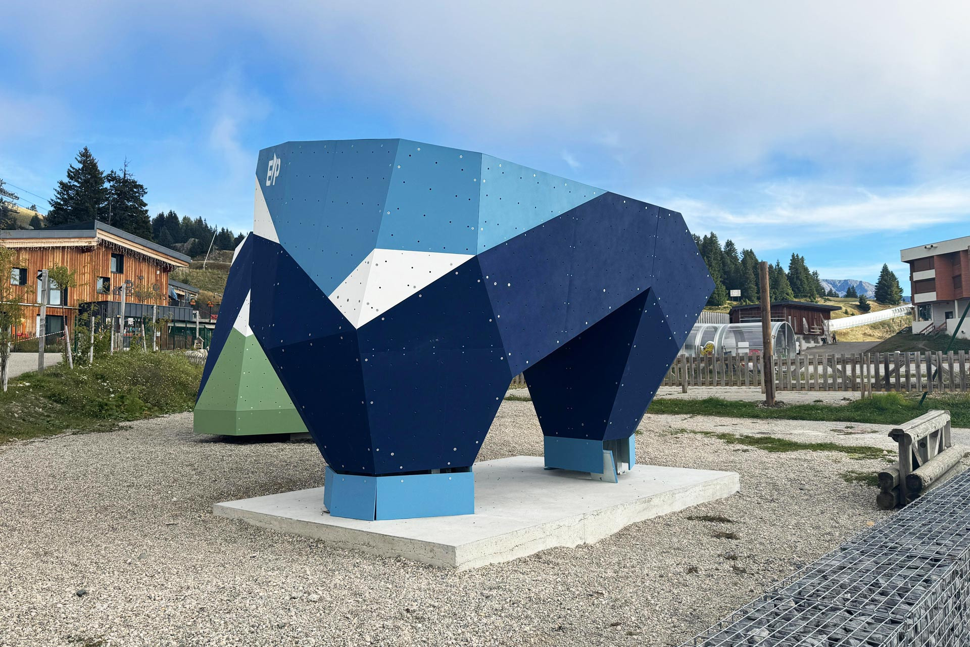 Alpine climbing village Chamrousse