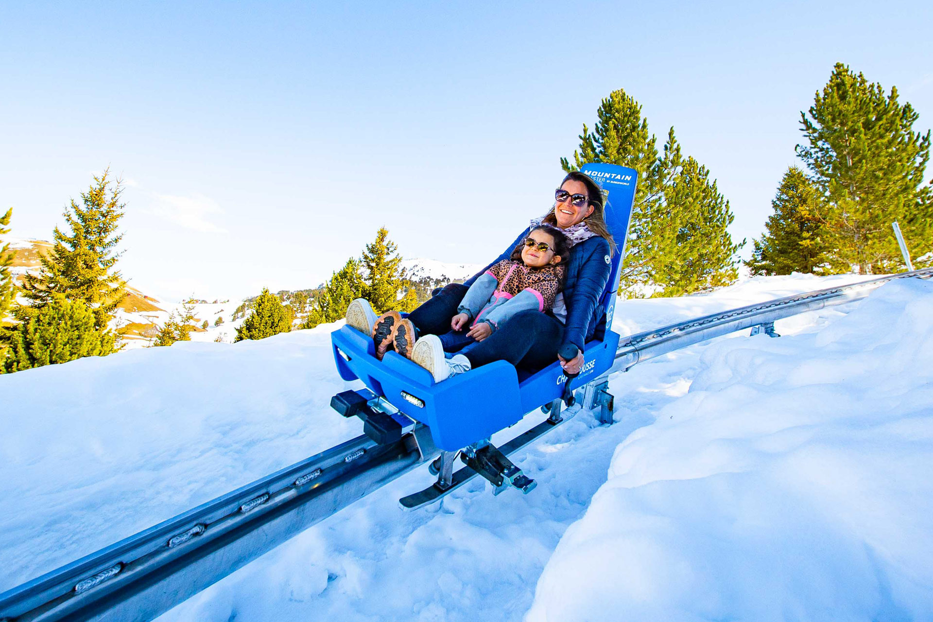 Sledging Park - Coaster luge (luge on rail) Chamrousse