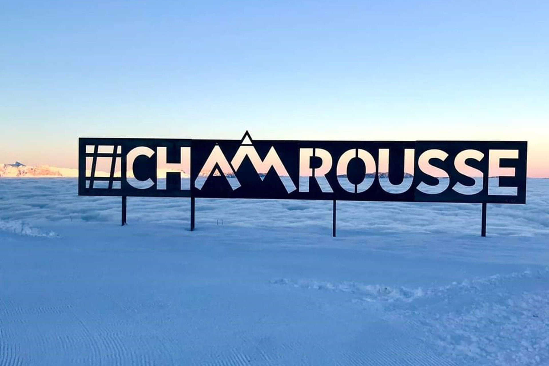 Chamrousse photo sign