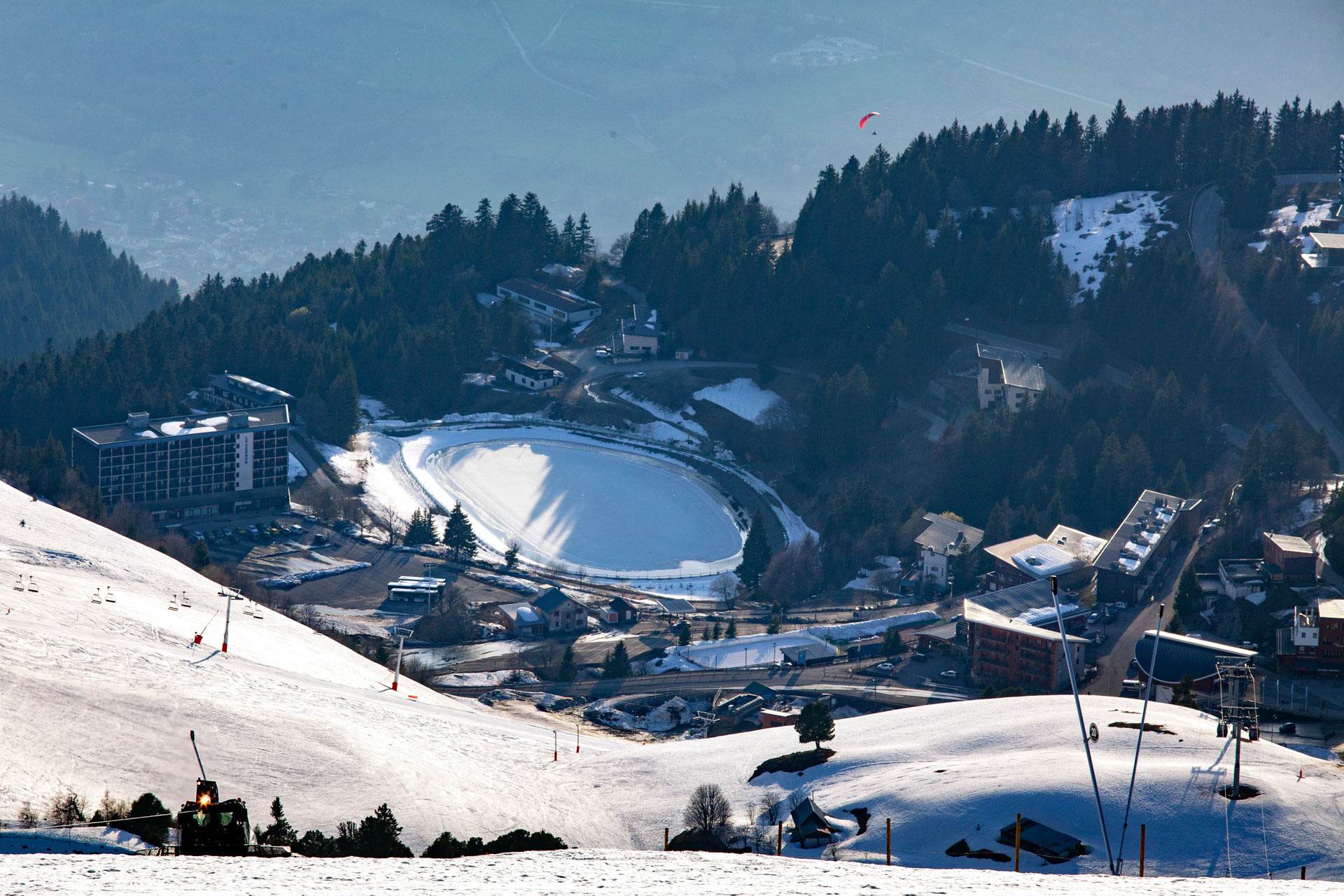 Chamrousse Grenouillère lake in winter - © Ann David - Chamrousse Chamrousse Grenouillère lake in winter