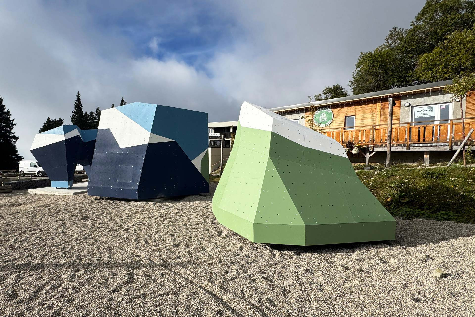 Alpine climbing village Chamrousse