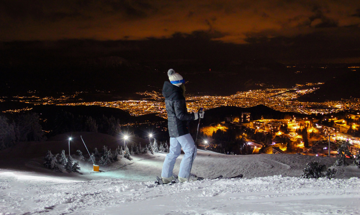 Nachtskifahren Chamrousse