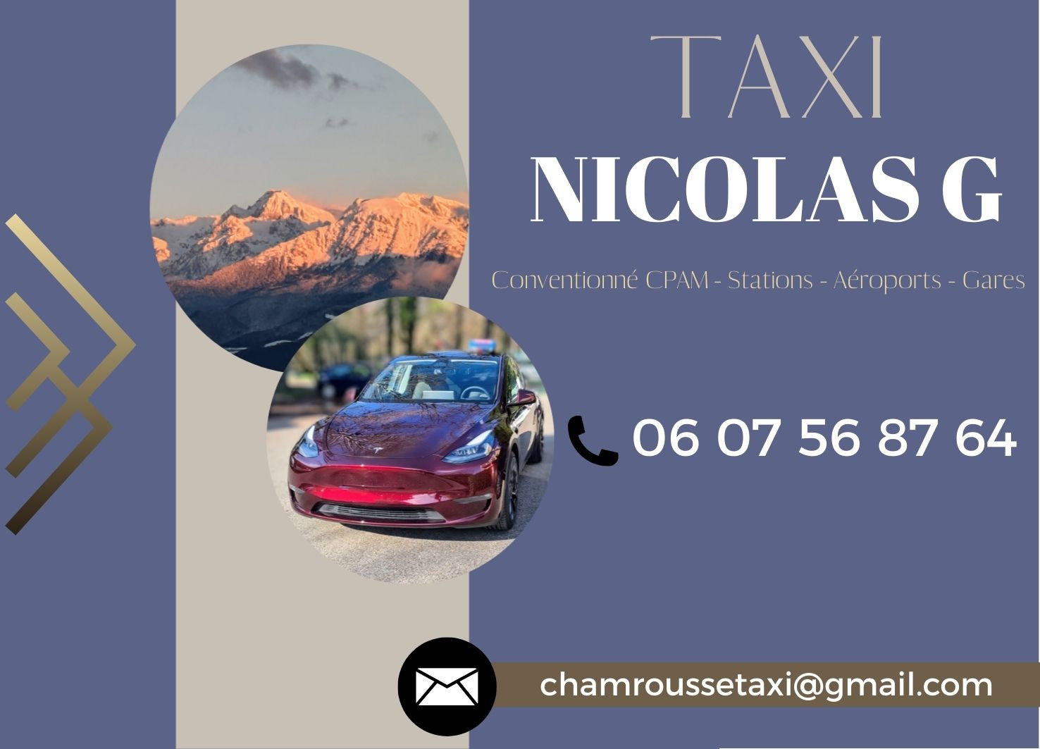 Cab NICOLAS G (ex. Chamrousse Taxi)_Chamrousse - © Taxi NICOLAS G Cab NICOLAS G (ex. Chamrousse Taxi)_Chamrousse