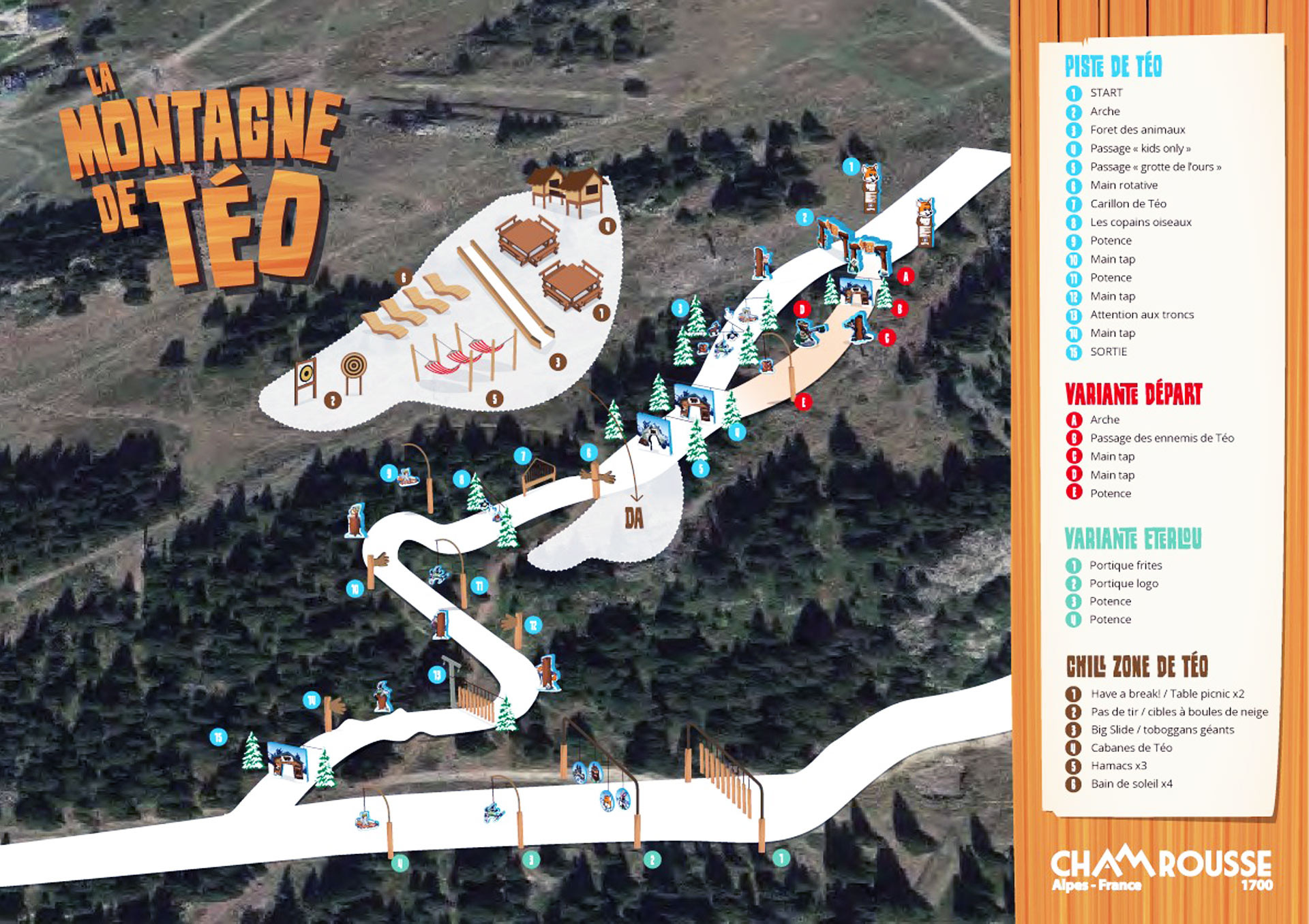 Chamrousse Teo's mountain map