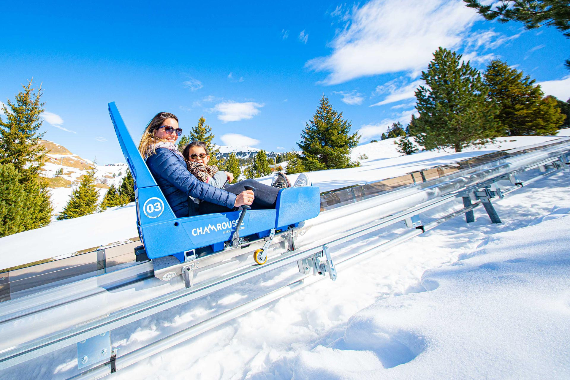 Sledging Park - Coaster luge (luge on rail) Chamrousse