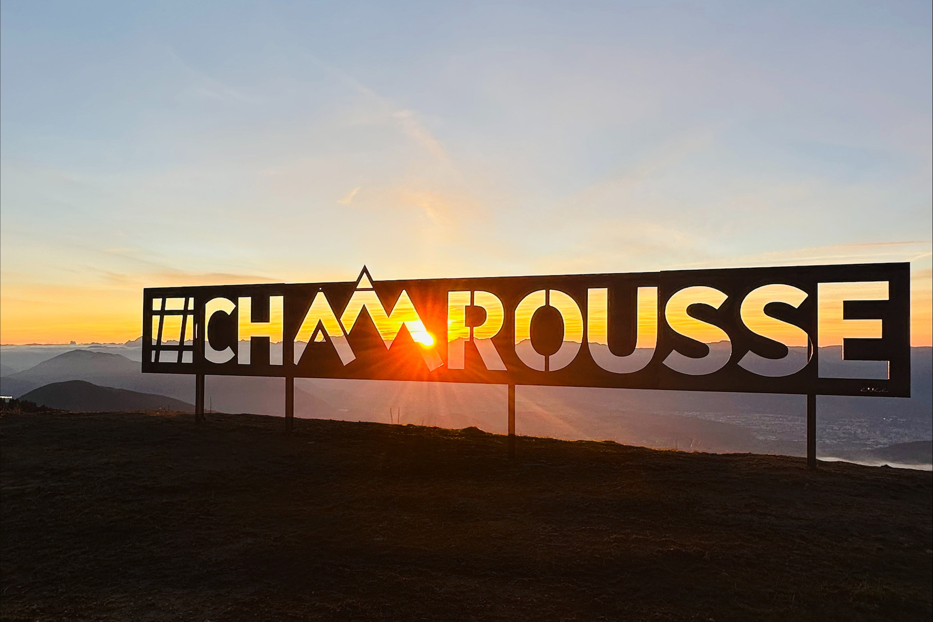 Chamrousse photo sign