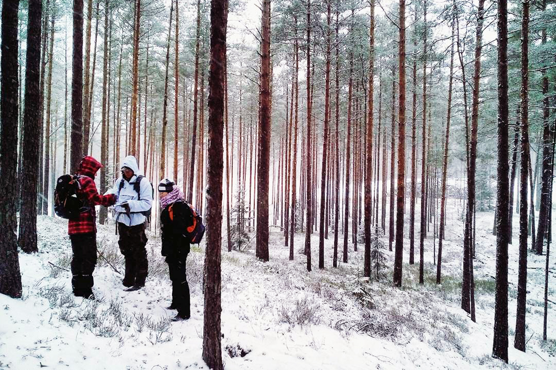 Géocaching hiver
