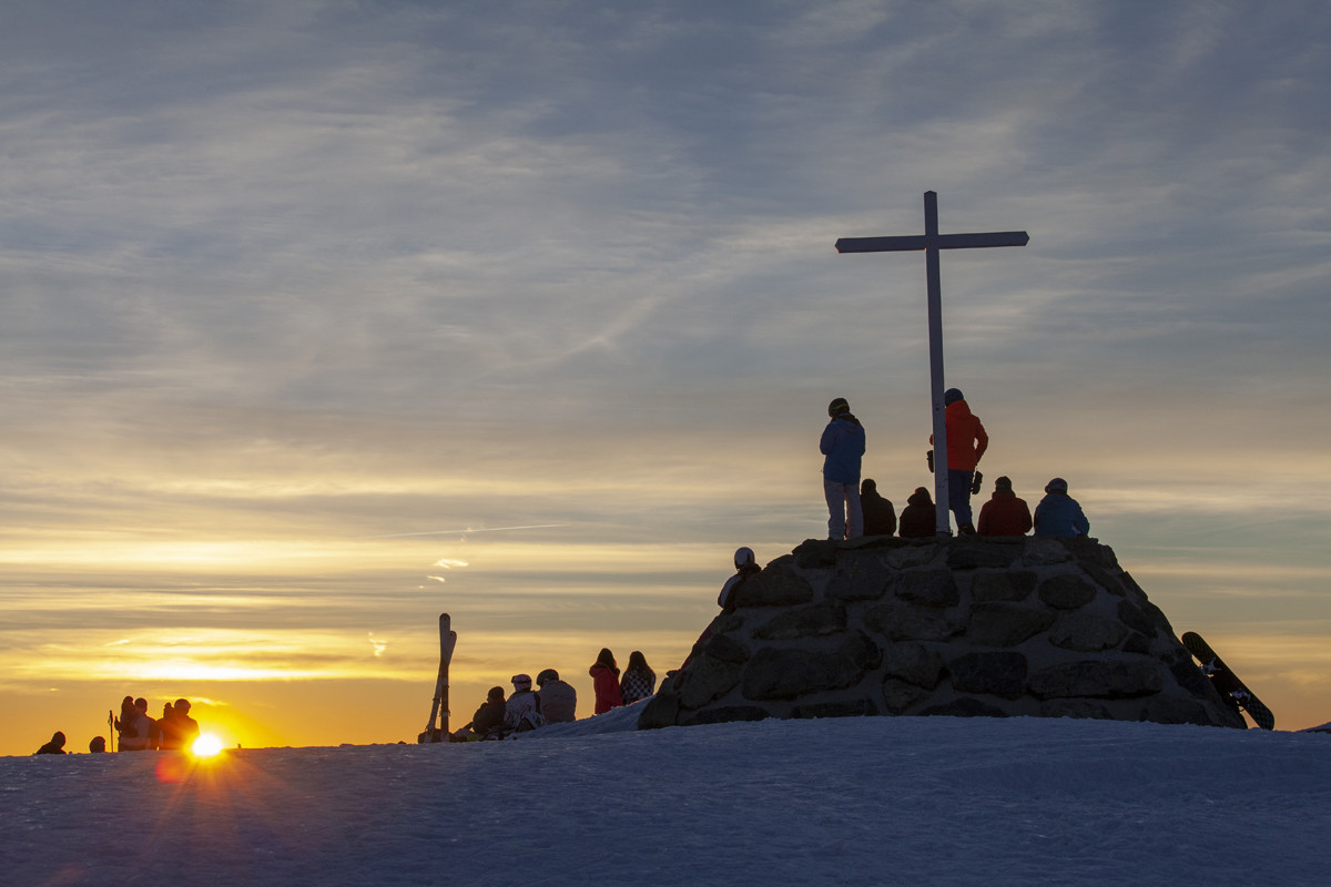 Croix of Chamrousse in winter